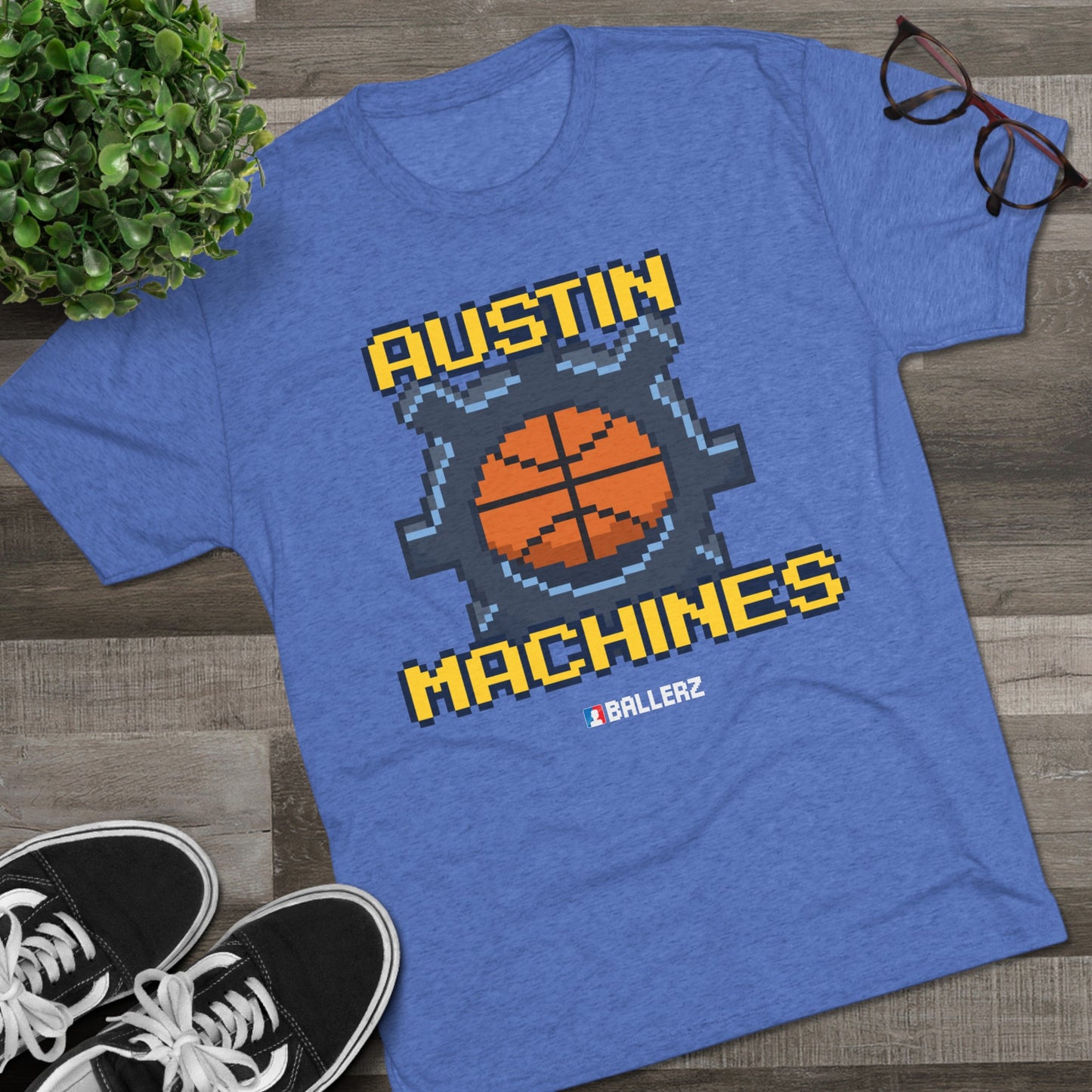 Ballerz Austin Machines Unisex Tri-Blend Crew Tee