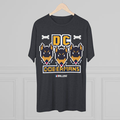 Ballerz DC Dobermans Unisex Tri-Blend Crew Tee