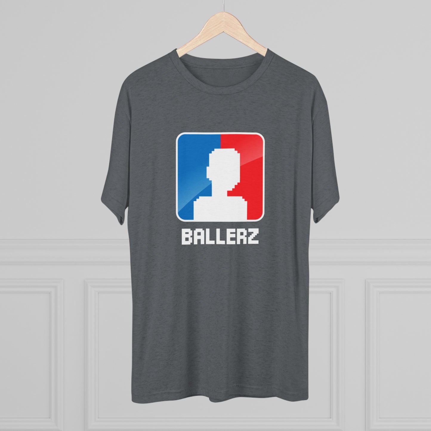 Ballerz Logo Unisex Tri-Blend Crew Tee