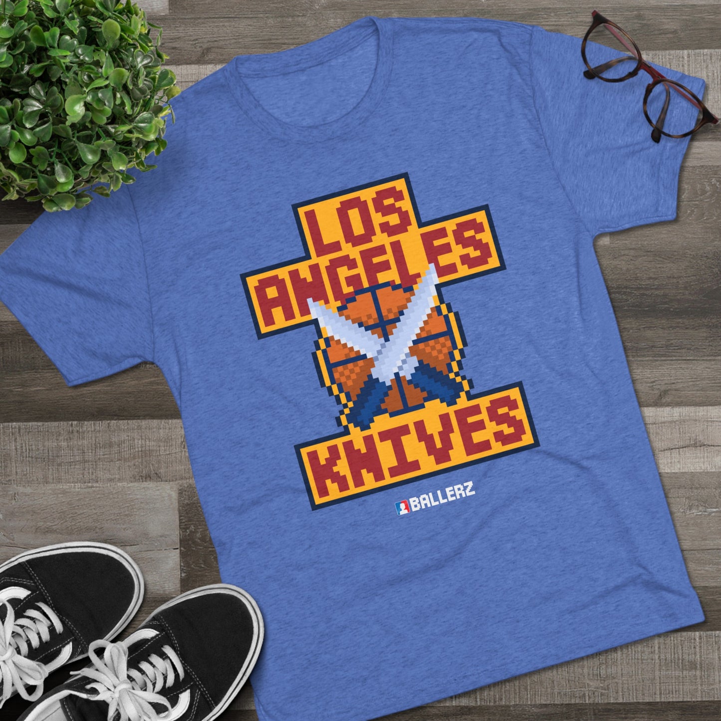 Ballerz Los Angeles Knives Unisex Tri-Blend Crew Tee