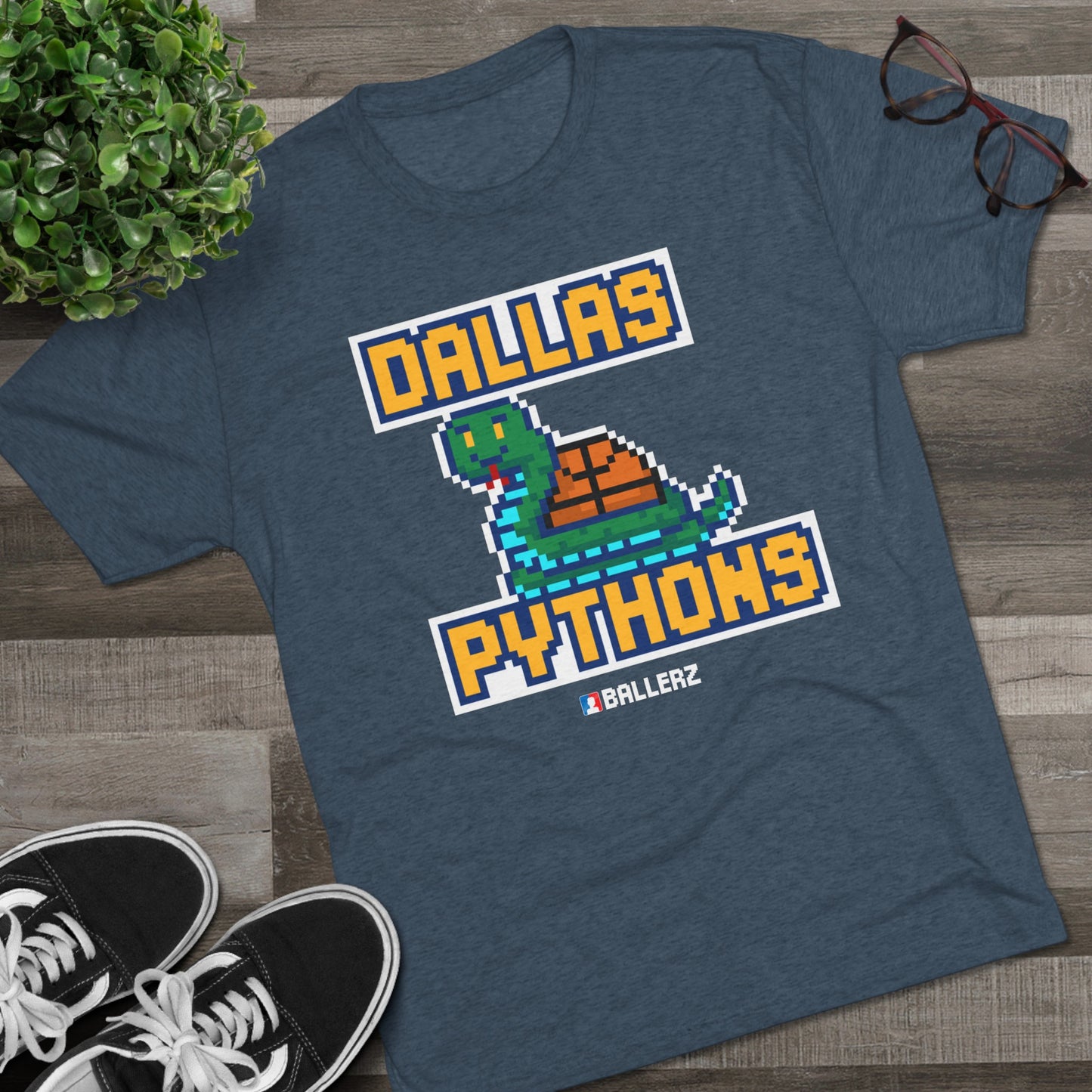 Ballerz Dallas Pythons Unisex Tri-Blend Crew Tee