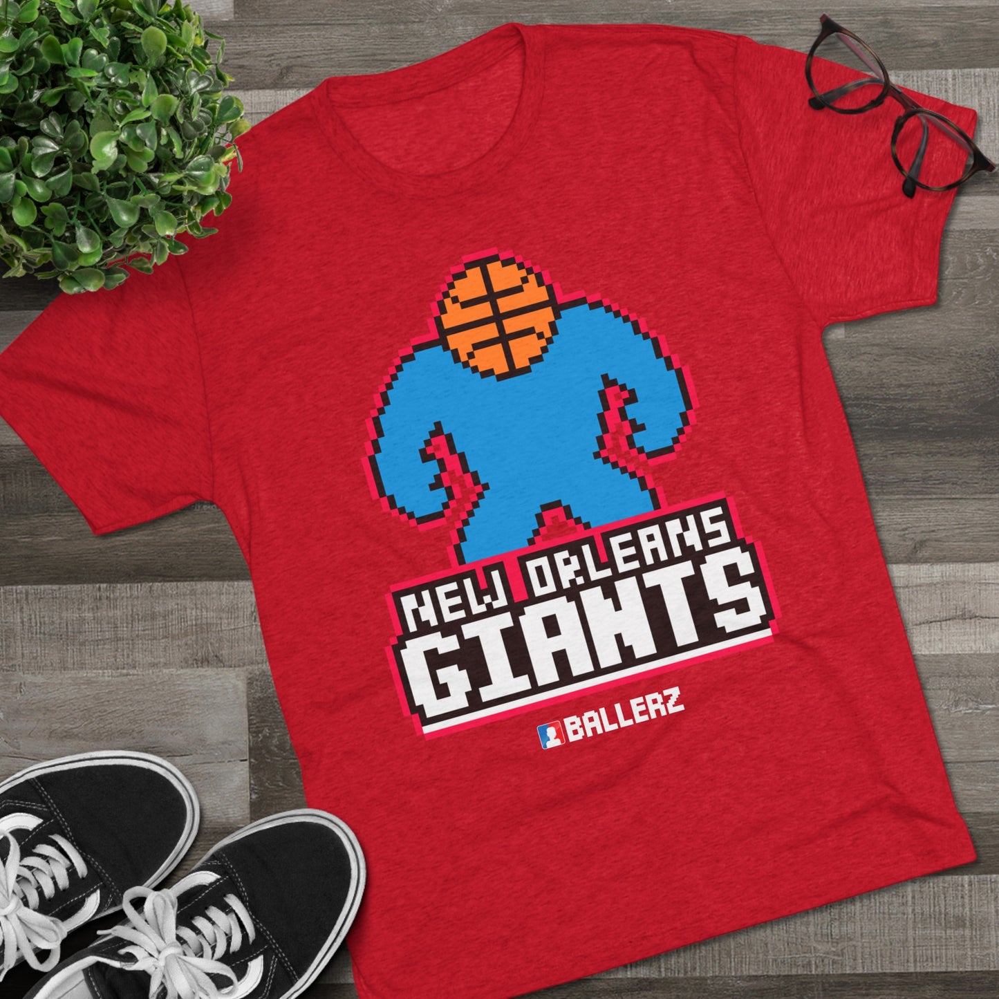 Ballerz New Orleans Giants Unisex Tri-Blend Crew Tee