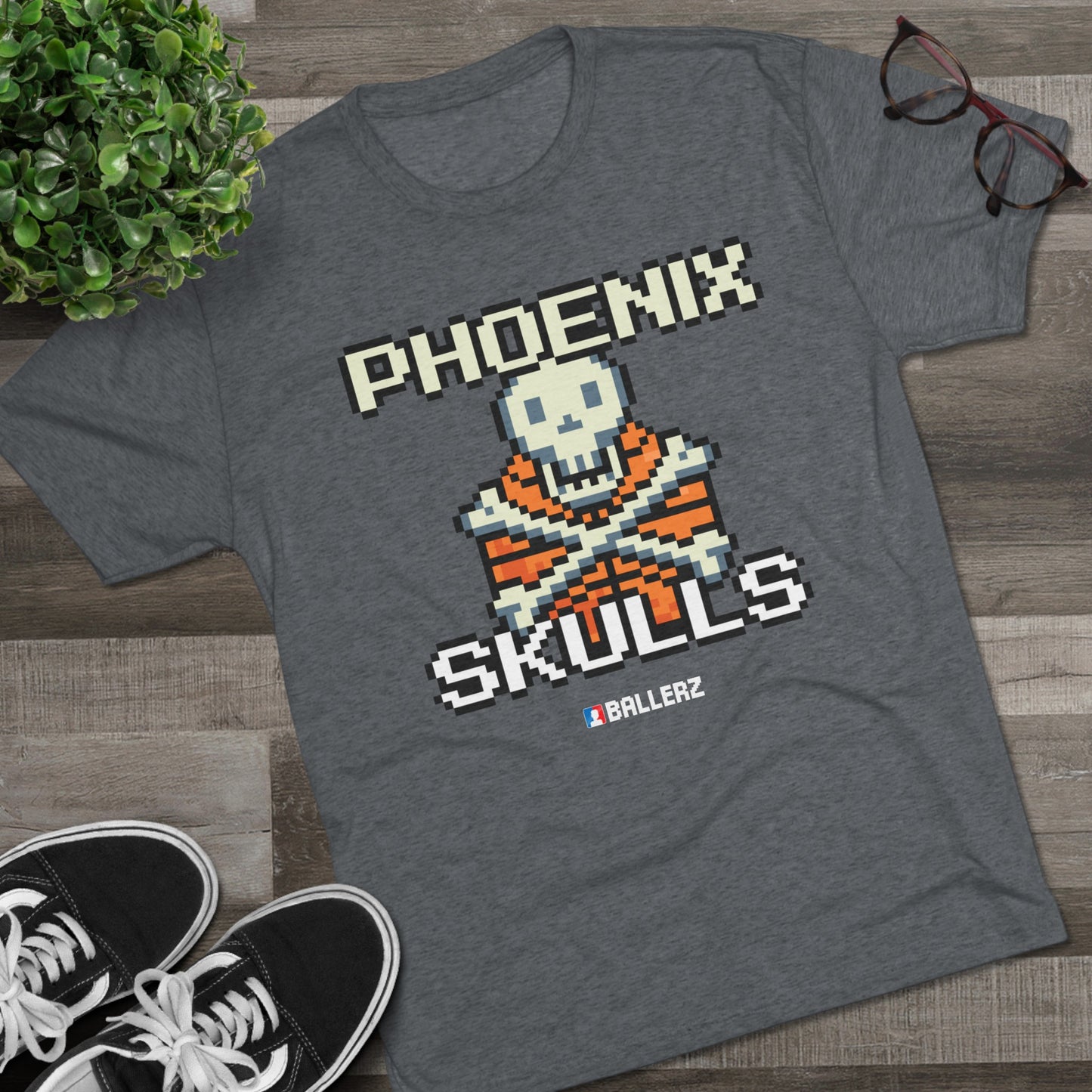 Ballerz Phoenix Skulls Unisex Tri-Blend Crew Tee