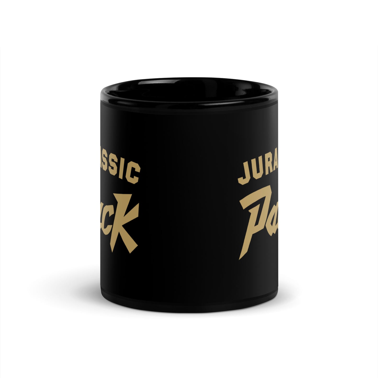 Jurassic Pack Black Glossy Mug