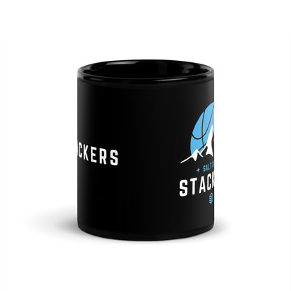 Salt City Stackers Black Glossy Mug