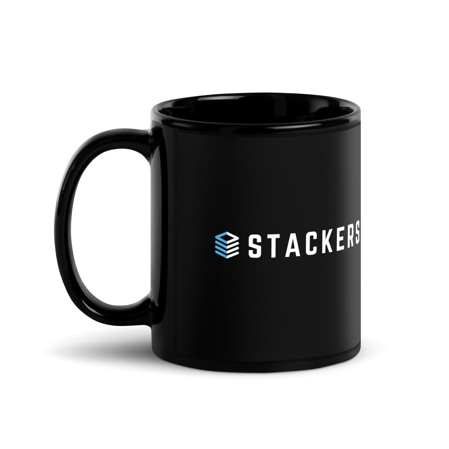 Salt City Stackers Black Glossy Mug