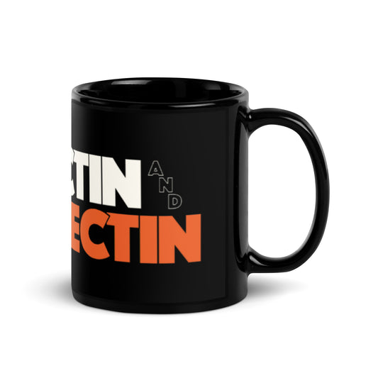 Collectin’ & Connectin’ Black Glossy Mug