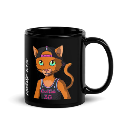 Master Cats Black Glossy Mug