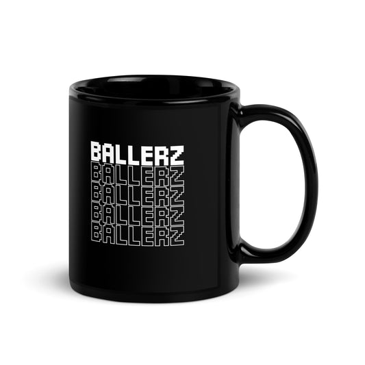 Ballerz Black Glossy Mug