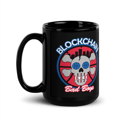 Blockchain Bad Boys Black Glossy Mug