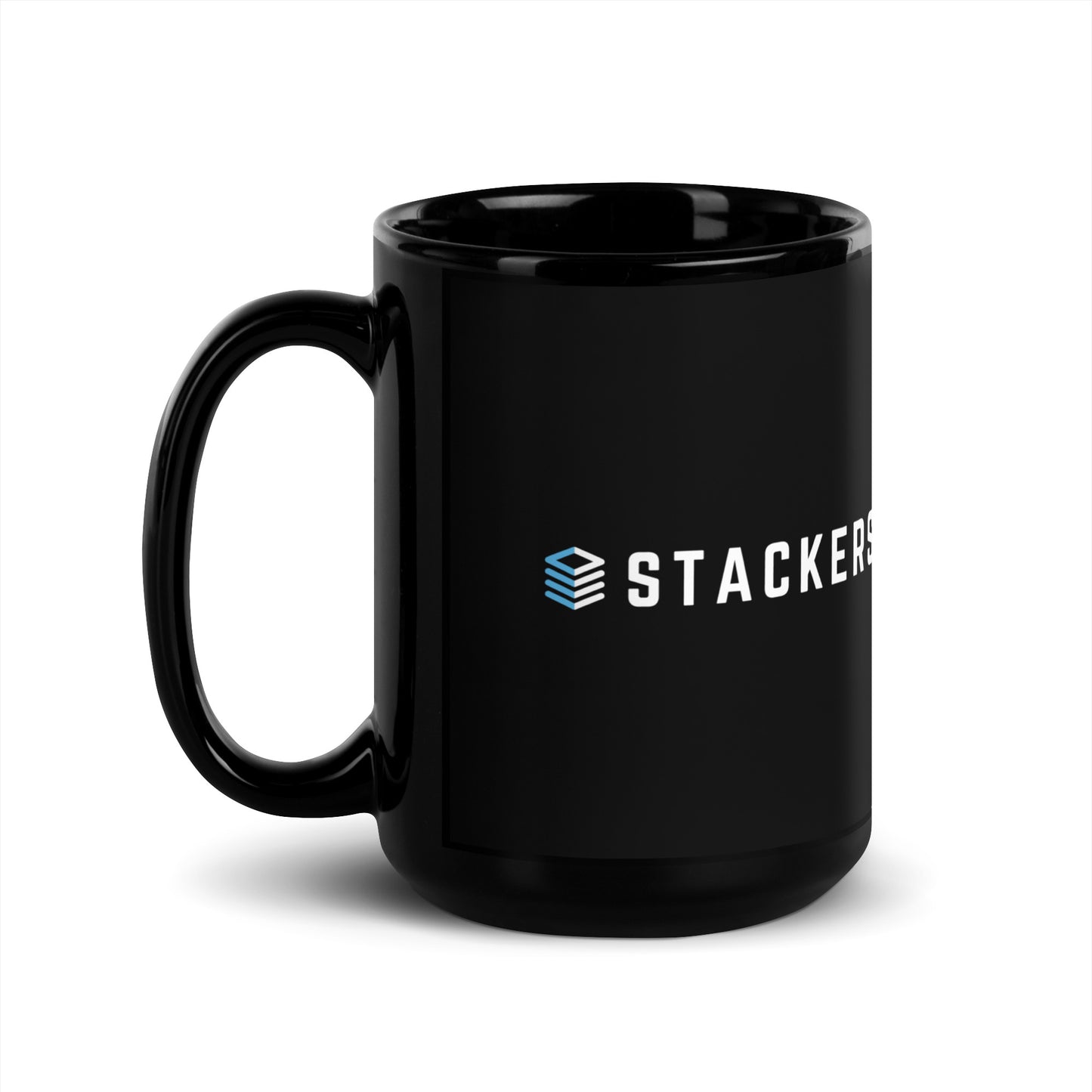 Salt City Stackers Black Glossy Mug