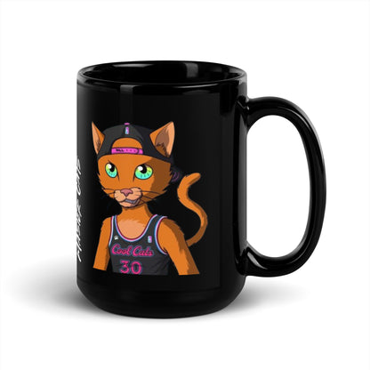 Master Cats Black Glossy Mug