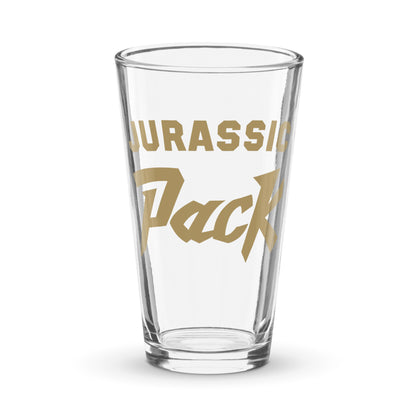 Jurassic Pack Shaker pint glass