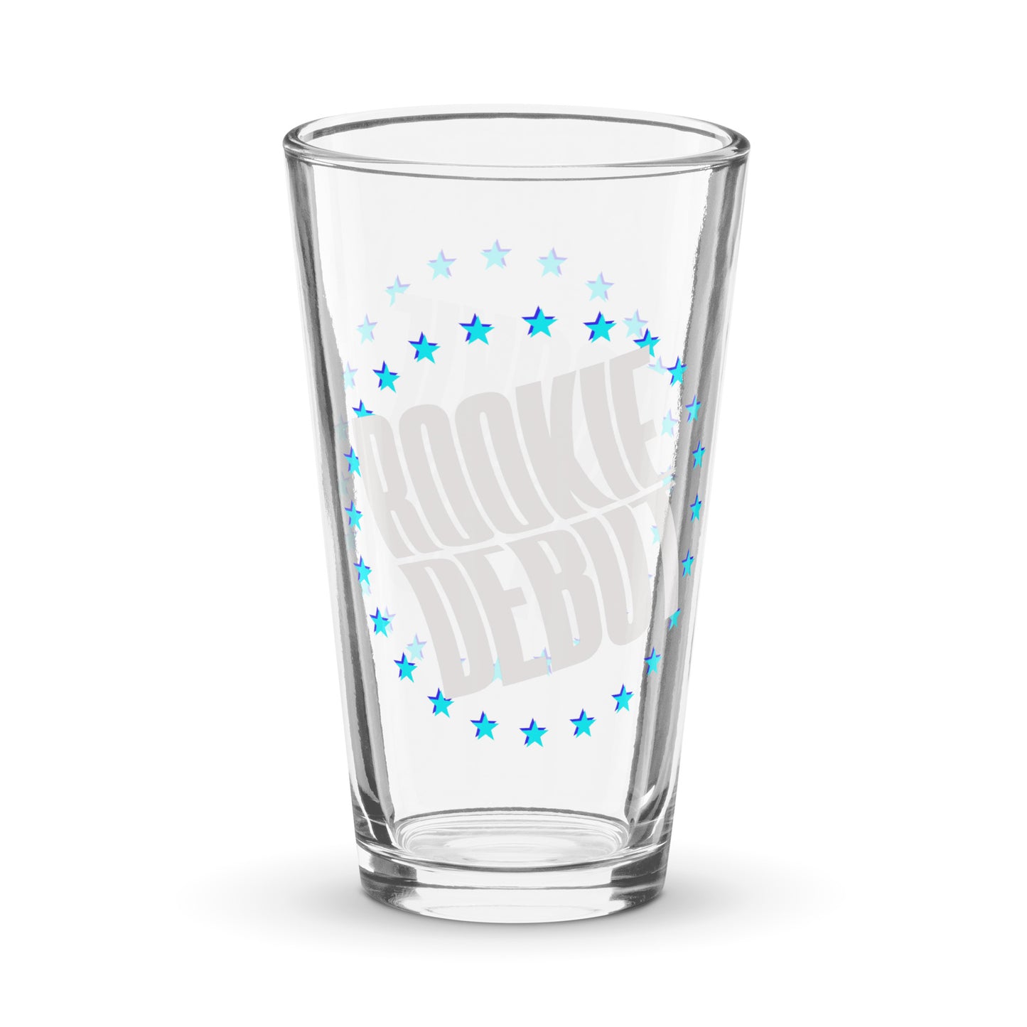 Rookie Debut Shaker pint glass