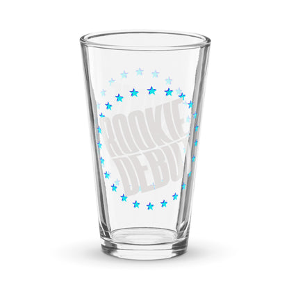 Rookie Debut Shaker pint glass