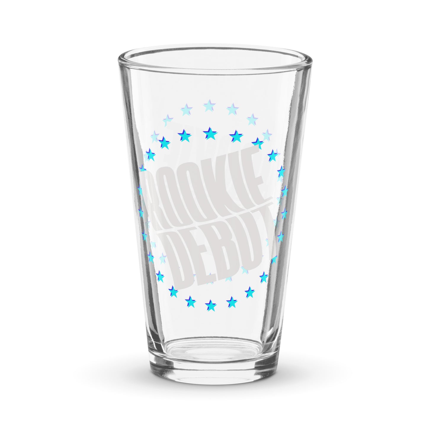 Rookie Debut Shaker pint glass