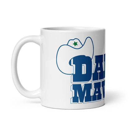 Dallas Maverips White glossy mug